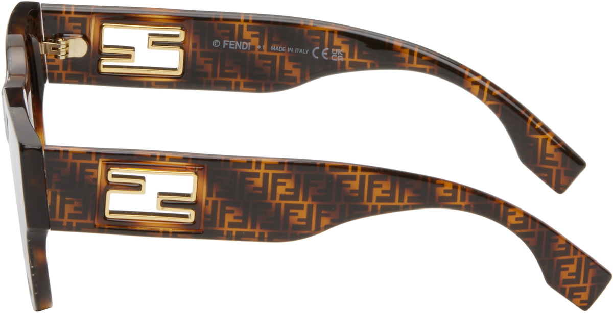 Fendi Brown Baguette Sunglasses