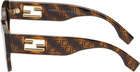 Fendi Brown Baguette Sunglasses