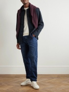Incotex - Cotton and Cashmere-Blend Overshirt - Blue