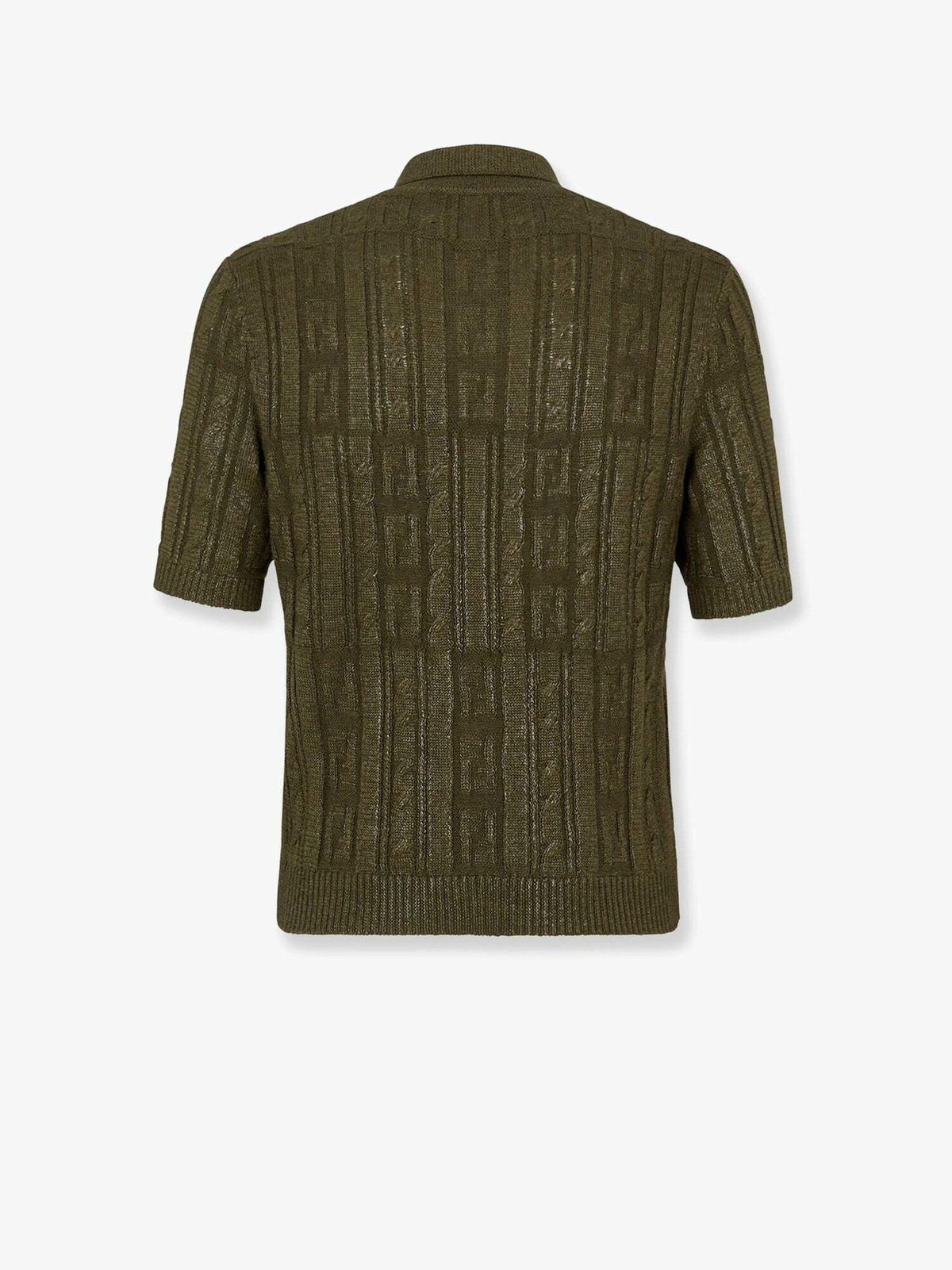 Fendi Polo Shirt Green Mens Fendi