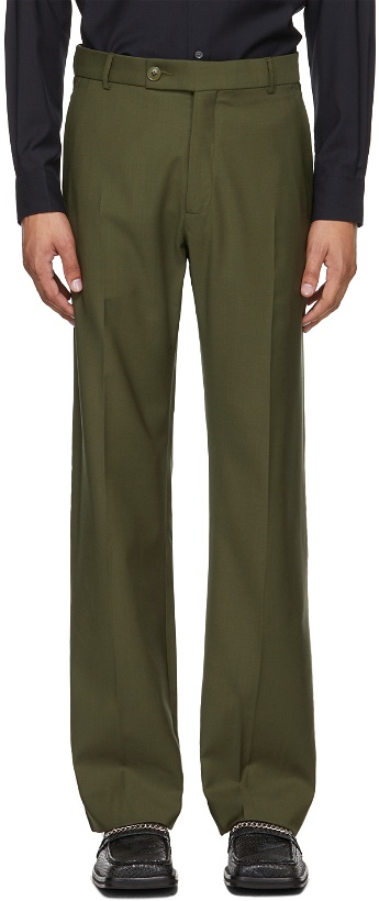 Photo: Martine Rose Khaki Wool Relaxed Trousers