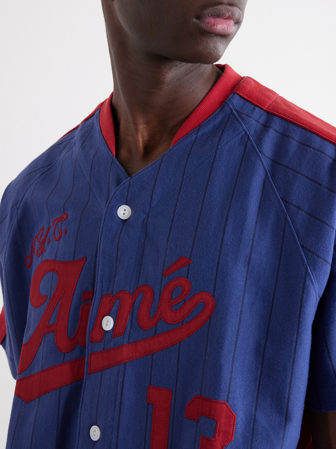 Aimé Leon Dore - Printed Cotton-Jersey Shirt - Blue