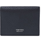 TOM FORD - Full-Grain Leather Bifold Cardholder - Blue