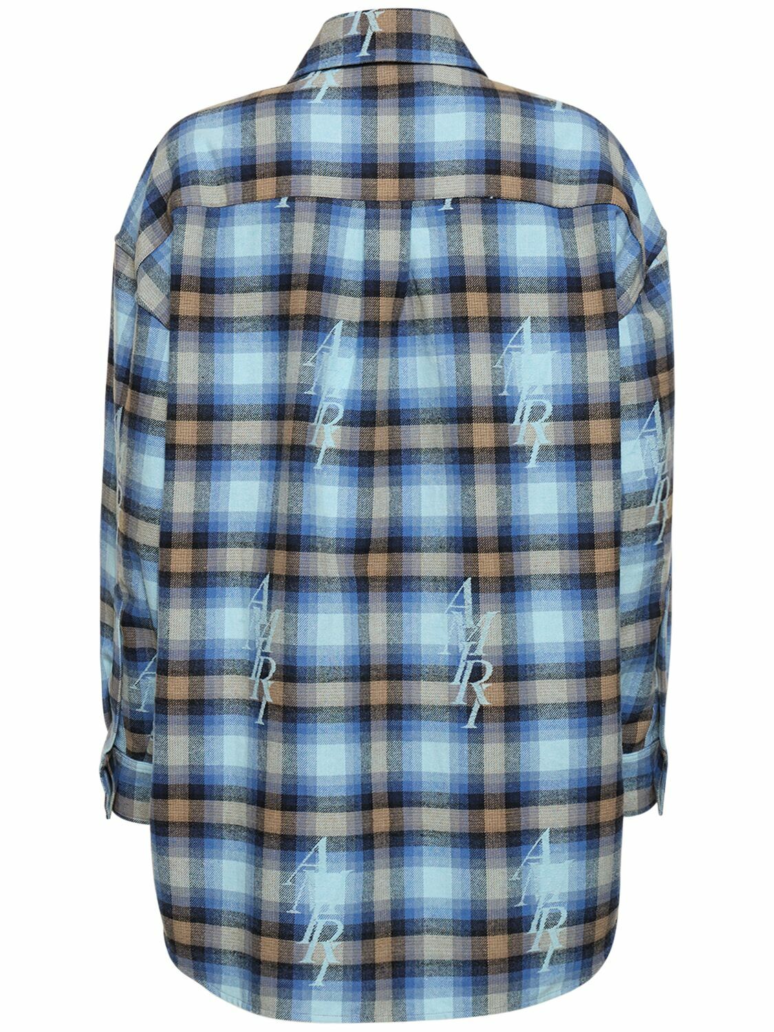 AMIRI - Checked Cotton Blend Flannel Shirt Amiri
