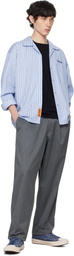 Neighborhood Gray Baggy Silhouette Easy Trousers