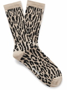 Wacko Maria - Leopard-Intarsia Socks