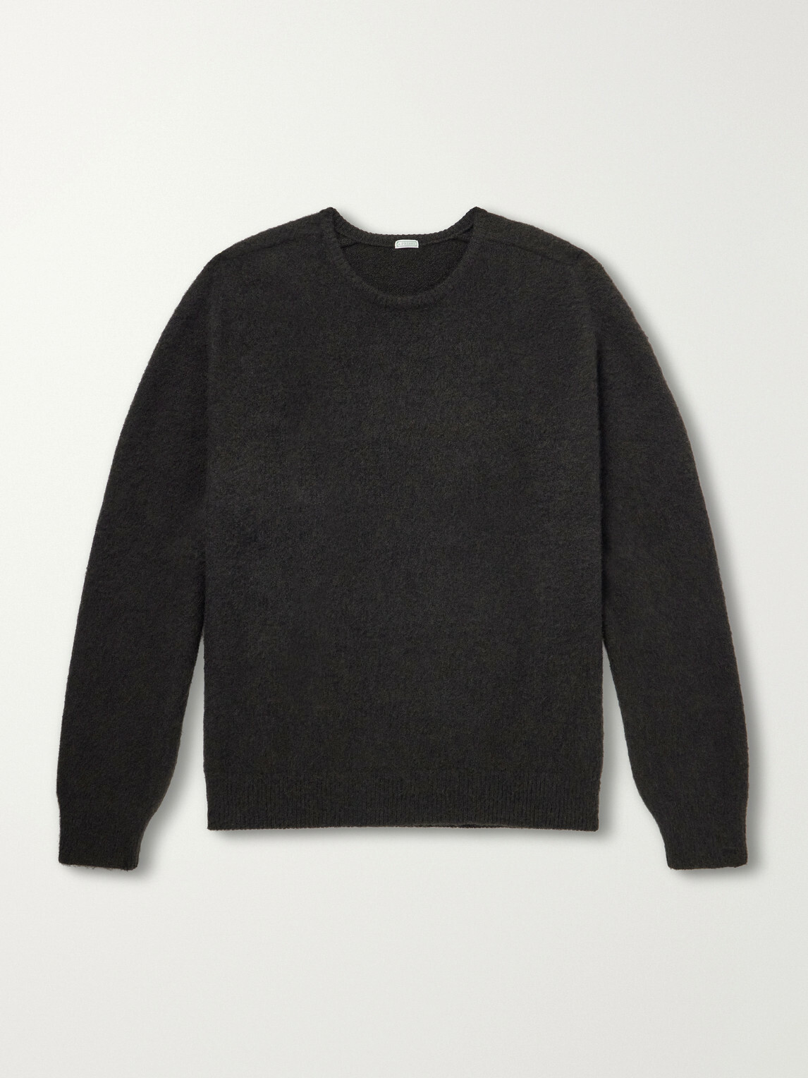 A.PRESSE - Brushed Cashmere Sweater - Brown