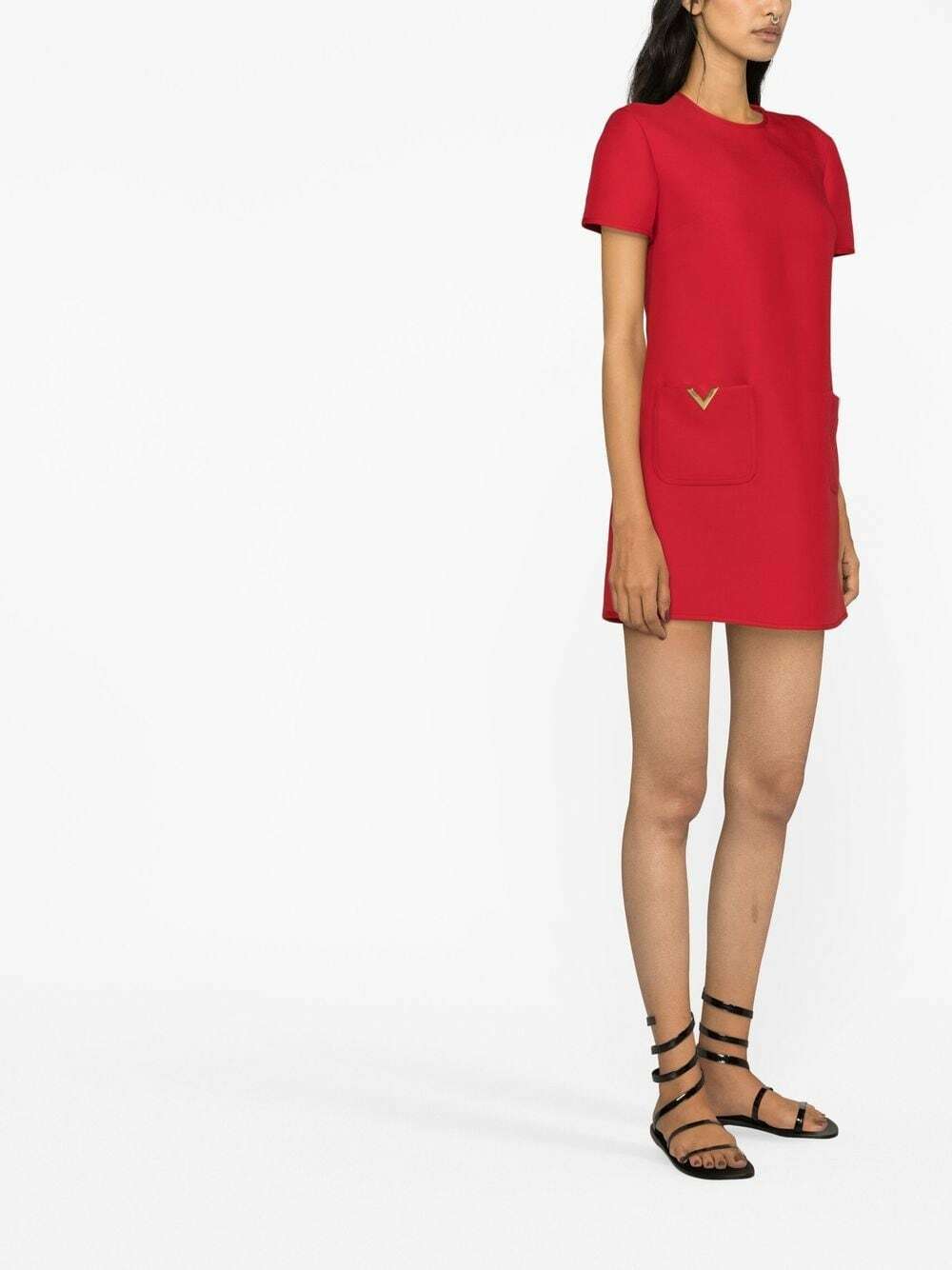 Valentino Striped Midi Dress