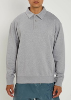 JW Anderson Cotton Polo top Mid Grey