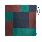 HAY Dog Travel Blanket - 80x80cm in Burgundy/Green/Blue 