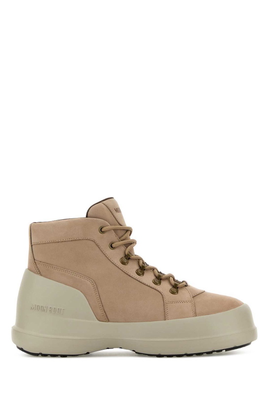 Photo: Moon Boot Antiqued Pink Nabuk Luna Trek Sneakers