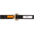 Heron Preston Black and Orange Tape Belt