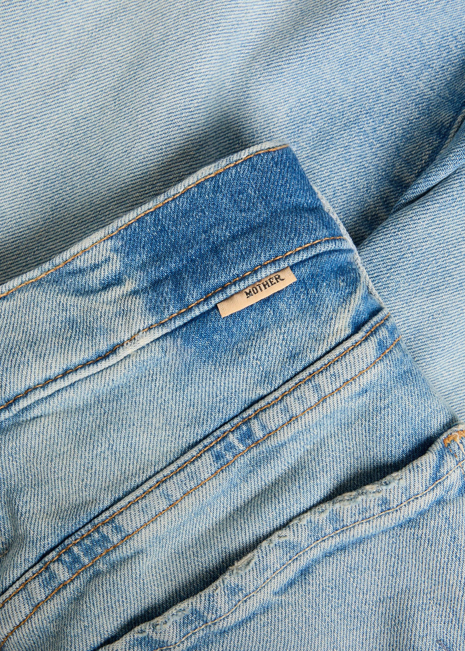 Mother The Mid Rise Rambler Stretch-denim Jeans Blue