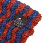 HAY Coco Door Mat - Stripe Wave in Brown/Navy 