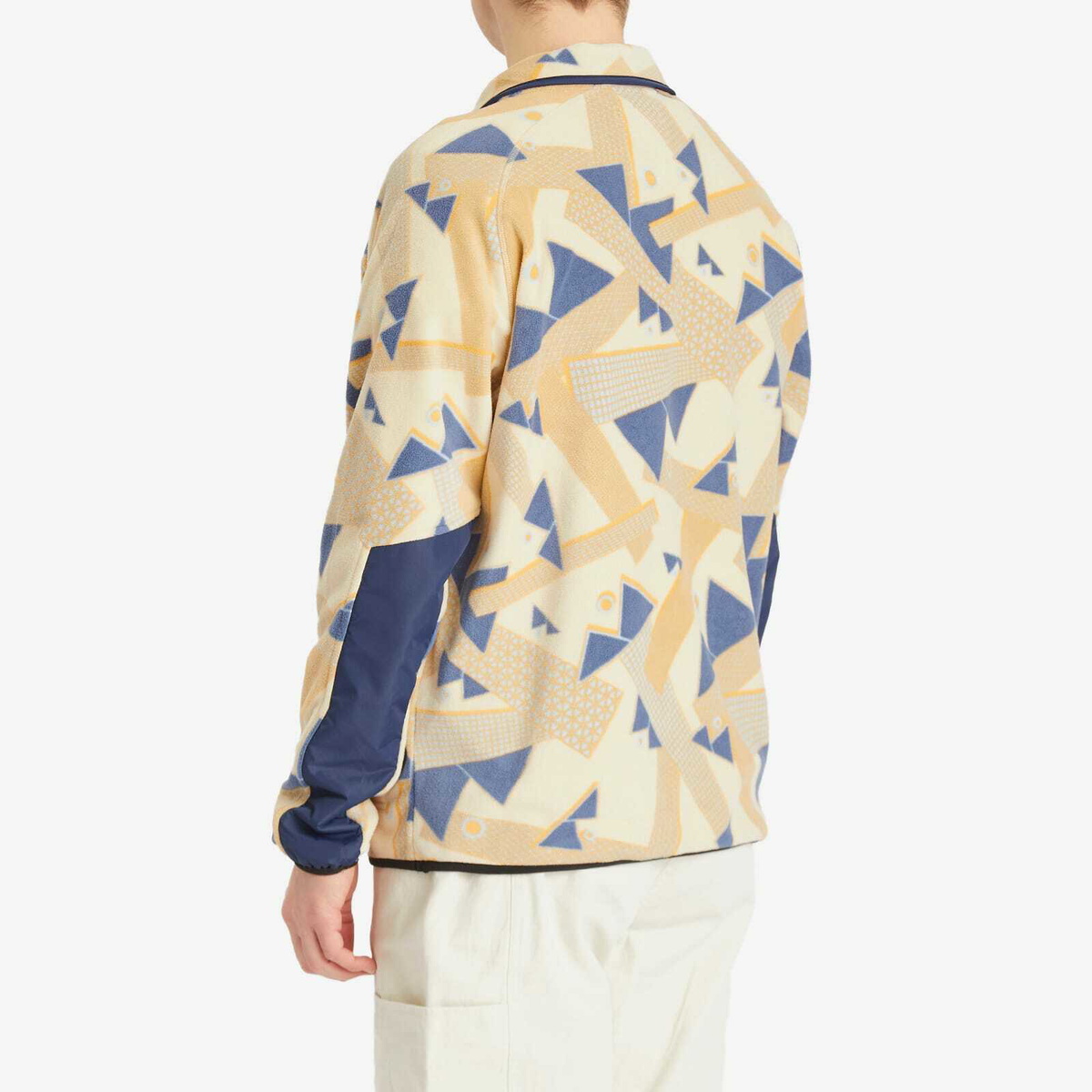 KAVU Men's Teannaway Fleece Top in Patchwork Mountain