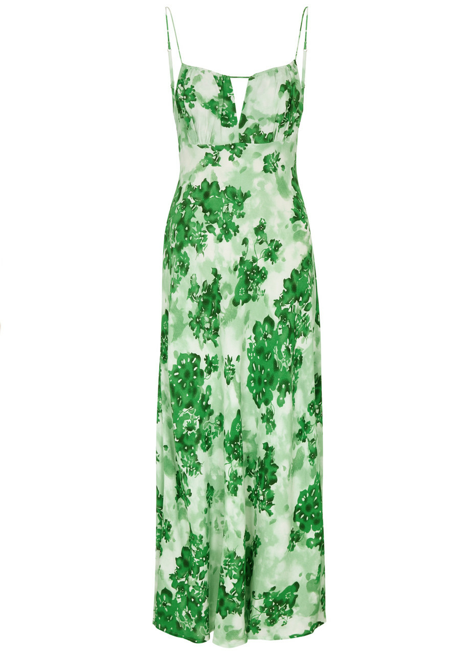 Faithfull The Brand San Paolo Floral-print Maxi Dress Green Faithfull The Brand Faithfull The Brand San Paolo Floral-print Maxi Dress Green Faithfull The Brand