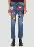 x Keith Haring Jeans in Blue