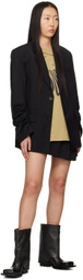 lesugiatelier Beige Cutout T-Shirt