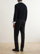 SAINT LAURENT - Knitted Wool Sweater - Black