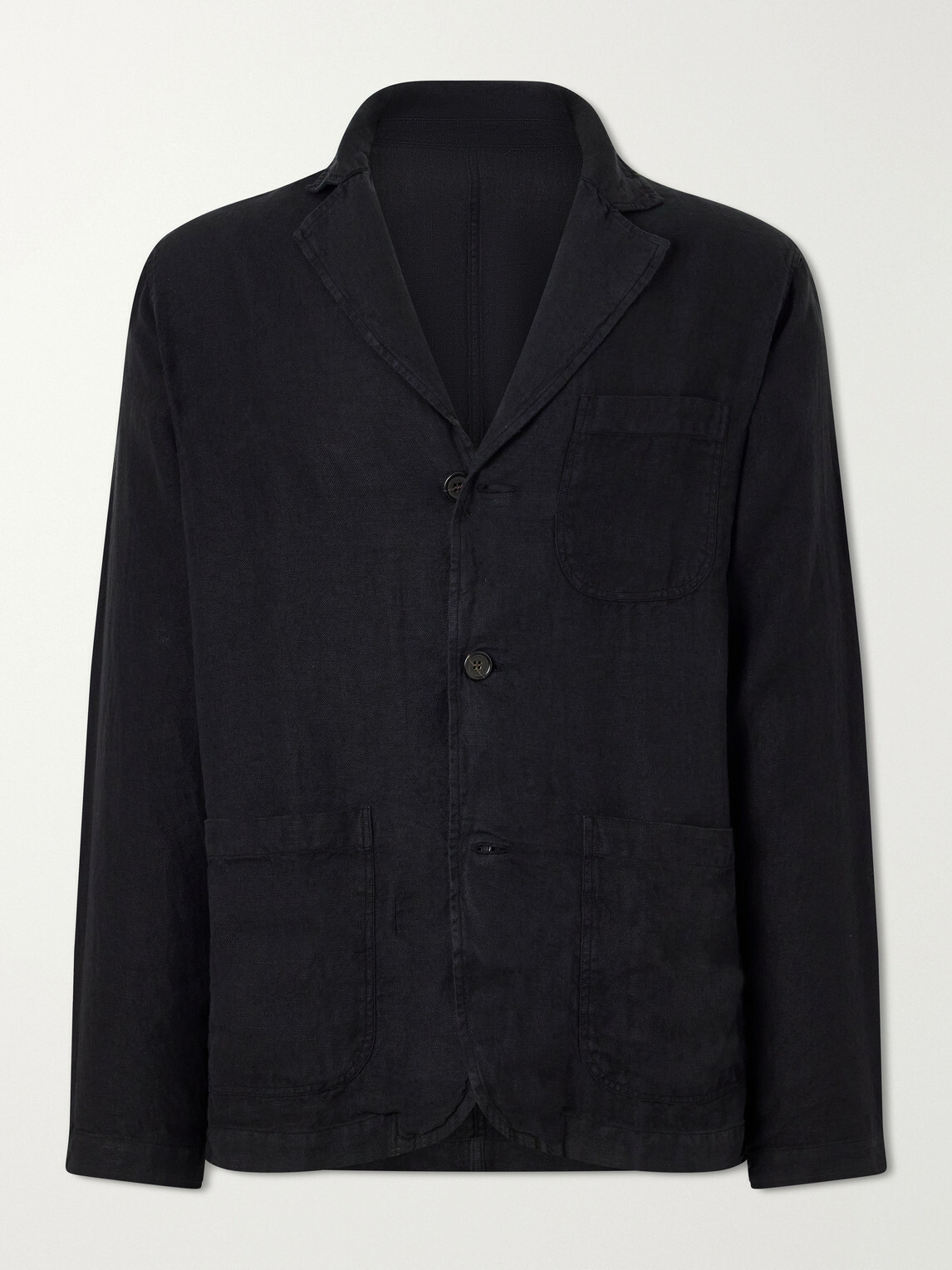 Corridor - Linen Blazer - Black