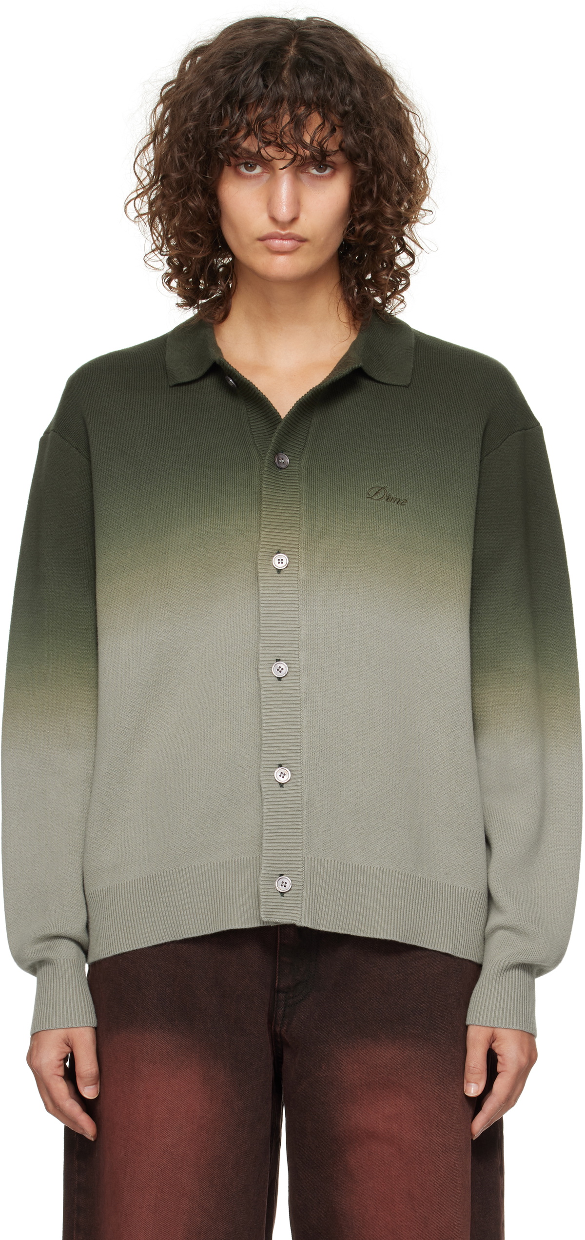 Dime Navy Lightwave Cardigan Dime