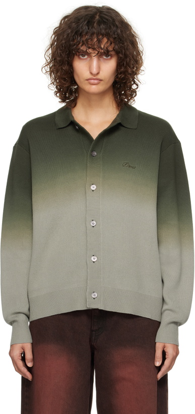 Photo: Dime Green Dipped Cardigan