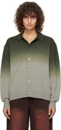 Dime Green Dipped Cardigan