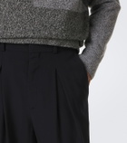 Jacquemus Losange pleated virgin wool wide-leg pants
