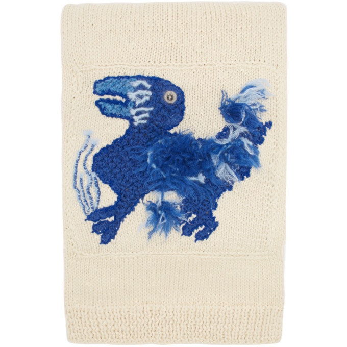 Photo: Loewe Off-White William De Morgan Knit Embroidered Scarf