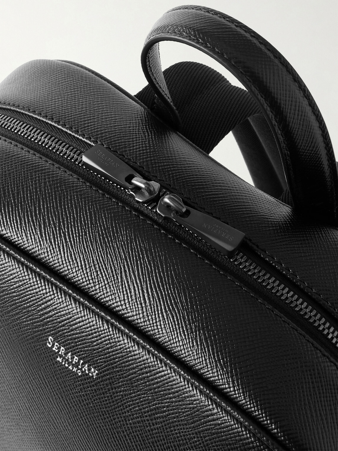 Serapian - Evoluzione Cross-Grain Leather Backpack