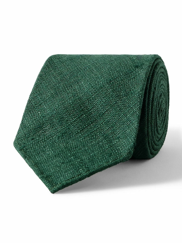 Photo: Kingsman - Drake's 8cm Silk-Tussah Tie