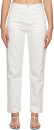 Jil Sander White Five-Pocket Jeans