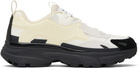 Maison Kitsuné Off-White & Black Sora Sneakers