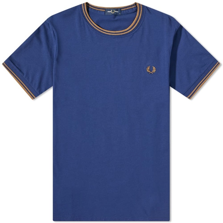 Photo: Fred Perry Authentic Men's Twin Tipped T-Shirt in French Navy