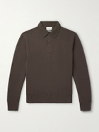 Oliver Spencer - Organic Cotton-Blend Polo Shirt - Brown