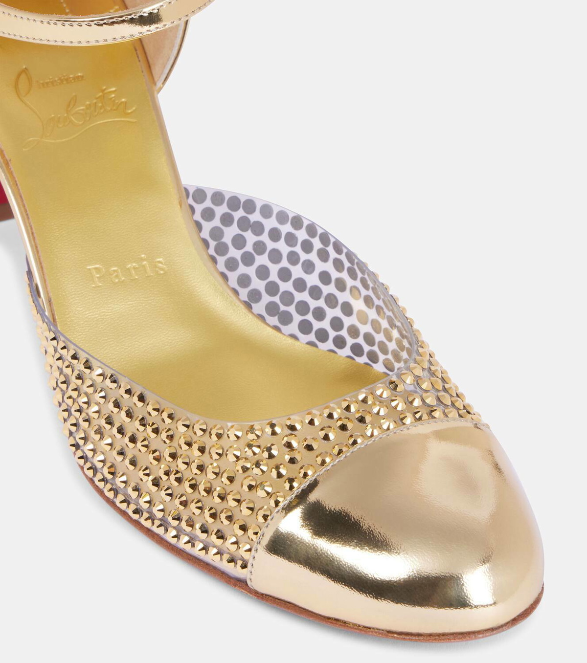 パンプス Miss MJ Strass mirrored leather and PVC pumps Christian Louboutin Miss MJ Strass mirrored leather and PVC