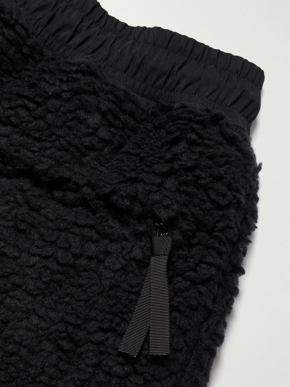 KAPITAL - Fleece -Jacquard Sweatpants - Black