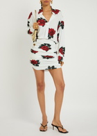 Norma Kamali Oversized BF NK Stretch-jersey Mini Shirt Dress White
