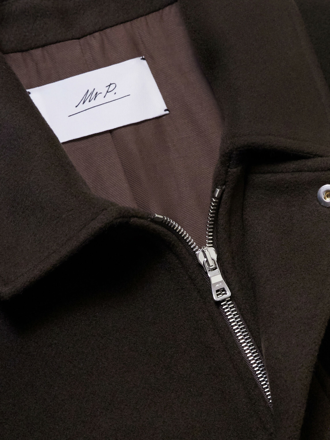 Mr P. - Wool-Felt Blouson Jacket - Brown