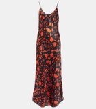 Lee Mathews Bella floral silk satin slip dress
