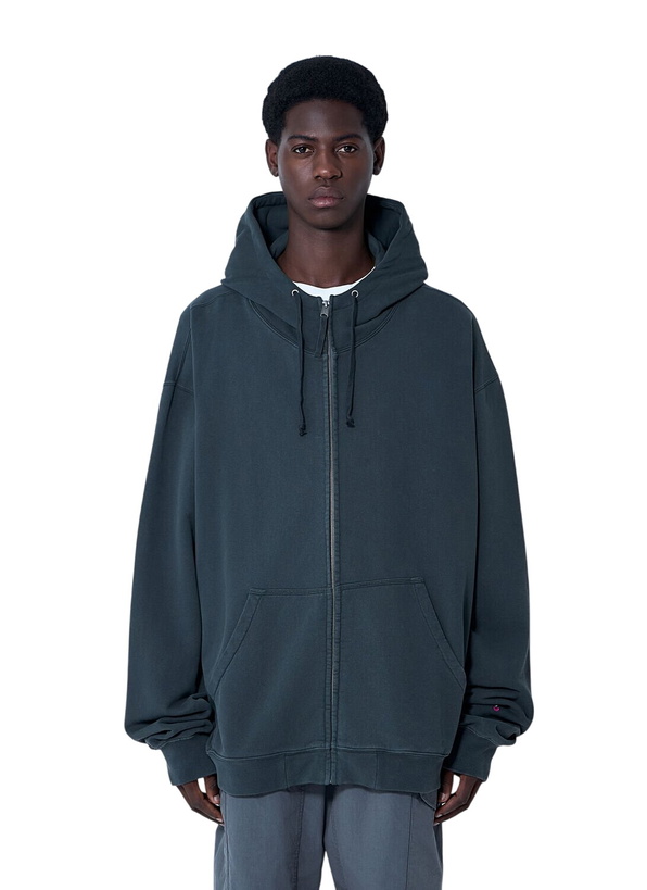 Photo: Maison Margiela Logo Motif Zip-Up Sweateshirt