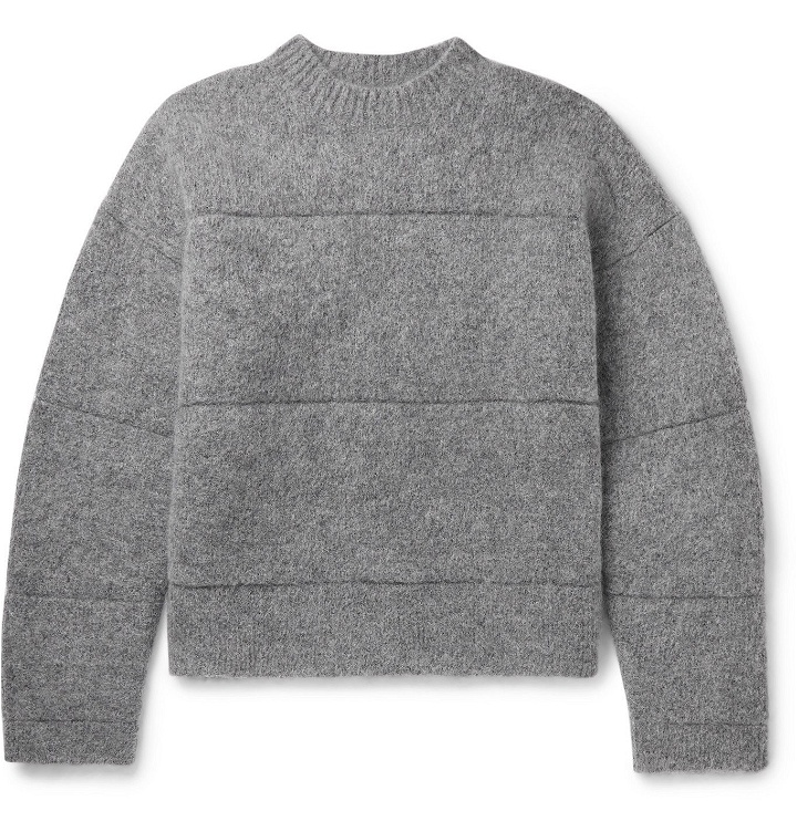 Photo: Jacquemus - La Maille Albi Knitted Sweater - Gray