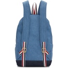 Thom Browne Blue Denim Unstructured Backpack