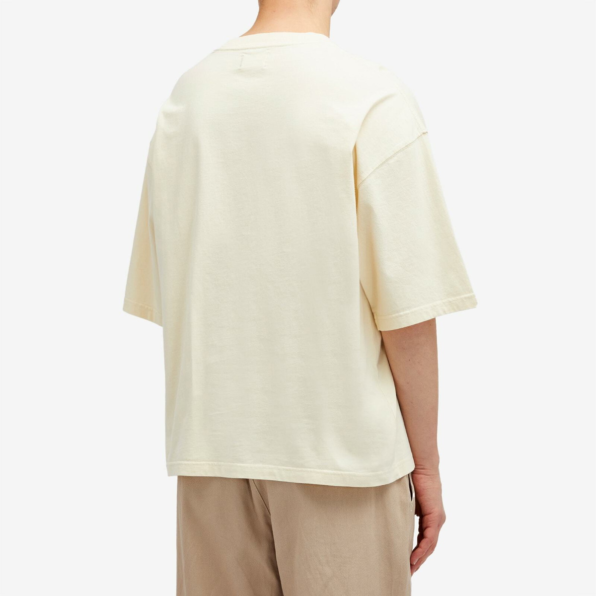 Honor the Gift Men's Crest Logo Box T-Shirt in Cream