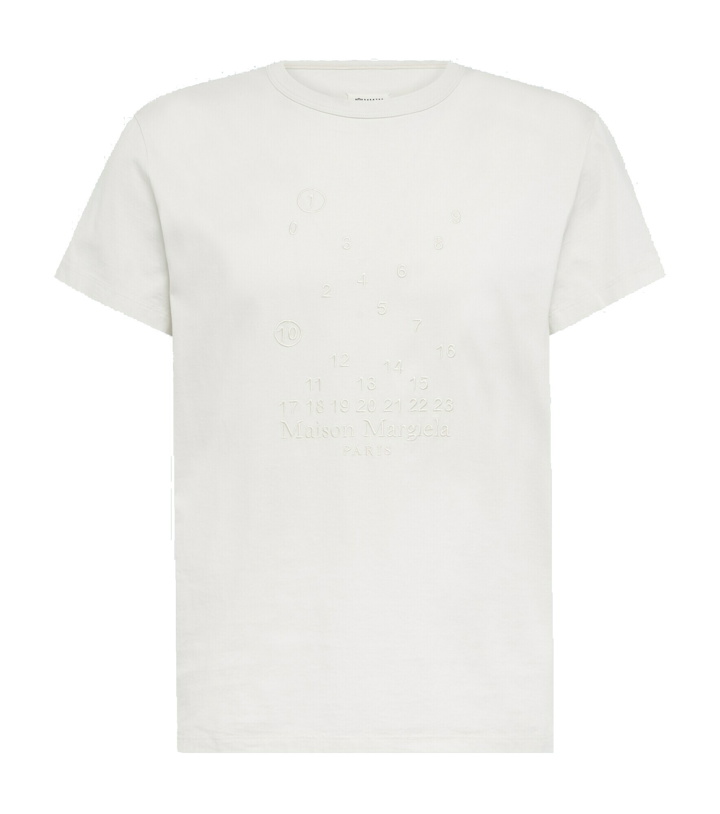 Photo: Maison Margiela - Embroidered cotton jersey T-shirt