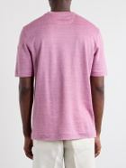 Zegna - Knitted Linen T-Shirt - Pink
