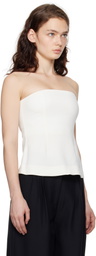 CO Off-White Bustier Tube Top
