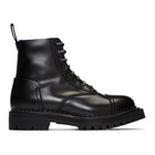 Kenzo Black Kamden Lace-Up Boots