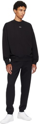 Hugo Black Relaxed-Fit Sweatshirt