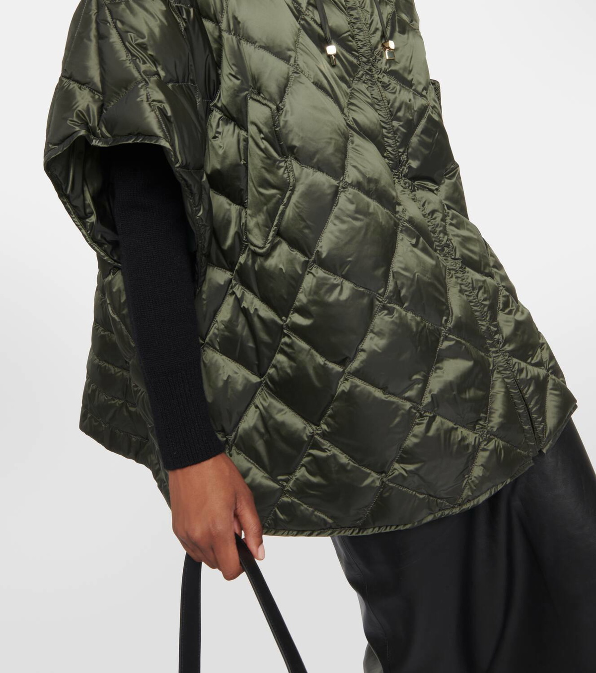Max Mara The Cube Treman quilted puffer cape Max Mara